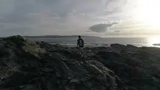 AMAZING DRONE SHOT ON A ROCKY MOUNTAIN IN CORNWALL