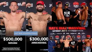 Nate Diaz lands $500,000 for boxing fight, Jorge Masvidal set to net $300,000 &ndash; Full Salaries