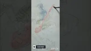 My Art 🥰Dancing saraswati puja   watercolour drawing 😍