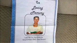 Thanksgiving of the 25th year rememberance of Late Mrs Joy Akiri in Ekwuoma