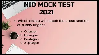 NID SAMPLE PAPER 2021/ GK Mock Test/Part1