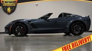2019 CORVETTE Z06 2LZ SHADOW GRAY WITH ONLY 6K MILES FOR SALE R3MOTORCARS.COM (OUTSIDE VIDEO)