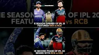 Both phases start with RCB vs KKR 😜 #edit #cricket #cricketteam #rcb