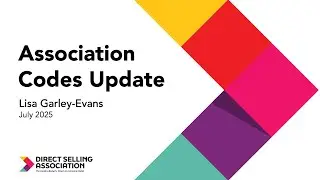 Direct Selling Association Codes of Conduct Update July 2025