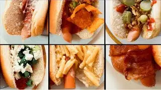 HOT DOGS 6 WAYS | TACO DOG?