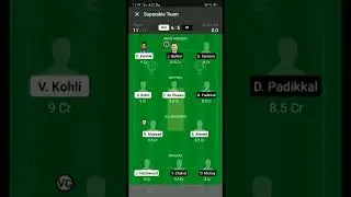 BLR vs RR dream 11 team only for head to head #ipl #cricket #rcbvsrr