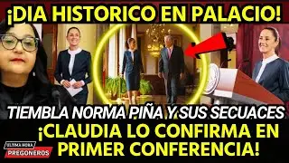 &iexcl;DIA HISTORICO! TIEMBLA NORMA PI&Ntilde;A Y SUS SECUACES! CLAUDIA LO CONFIRMA EN PRIMER CONFERENCIA!