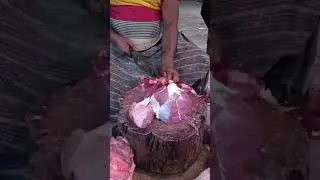 Amazig Frash ox meat cutting skill#meatmarket #beefmeat #beeffry 