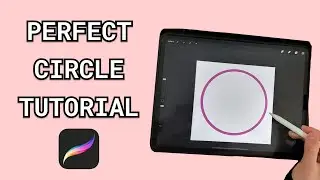 How To Draw A Perfect Circle in Procreate❤️