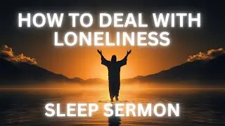 Sleep Sermon: God With Us in Lonely Christmas Nights + CALMING RAIN For Deep Sleep | NO ADS