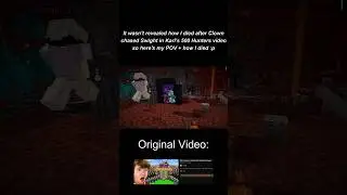 I fought ClownPierce while undergeared in Karl's 500 hunters event #minecraft #karljacobs #shorts