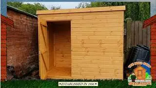 8ft x 4ft pent shed without windows