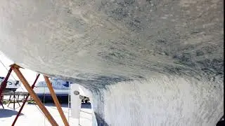 scraping boat antifouling by hand