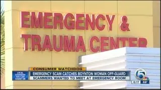 Fake injury, emergency scam