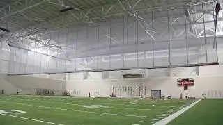 Aalco Athletics Vertical Stack Retractable Divider Curtain (Ohio State University)