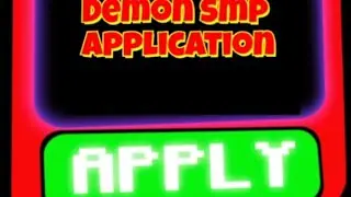 Demon smp application is open