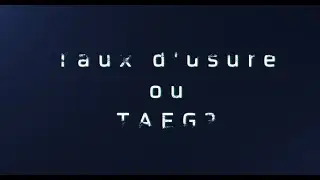 Taeg Et Taux D'usure