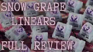 Snow Grape Linear Switches: Full Review on Vega 65! Keyboard Typing / ASMR