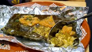 Tamales Verdes de pollo en Hoja de Acelga