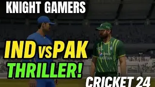 Cricket 24: India vs Pakistan T20 Gameplay | India Bowling First | Intense Match 🏏🔥#cricket#viral#yt