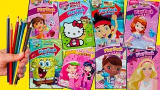 Coloreando Hello Kitty, Doctora Juguetes, Dora, Bob Esponja | Compilaci&oacute;n de Colorines con Andre