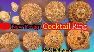 New Cocktail Ring Design 💍  ! छतरी वाली अंगुटी । Gold Umbrella Ring 💍 .