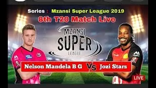 Mzansi T20 League 2019 Live | Jozi Stars vs Nelson Mandela Bay Giants,8th Match | #Msl2019Live