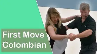 Popular Intermediate Modern Jive Footwork Steps from a First Move  -  The First Move Colombian