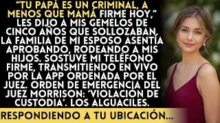 Mi suegra les dijo a mis gemelos: ‘Papá va a la cárcel’ si no transfería mis bienes —El tribunal…