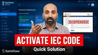 IEC Code Suspended How to Activate #iec #dgft