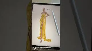 Digital fashion illustration procreate