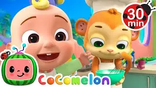 Welcome To Mochi's Restaurant, What Would You Like To Order?  | JJ's Animal Time | Moonbug Kids