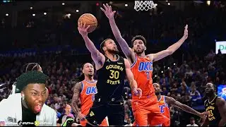 we are TRASH!! REACTING TO Golden State Warriors vs Oklahoma City Thunder Full Game Highlights!