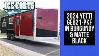 2024 Yetti GE821-PKF (8' x 21') in Burgundy & Matte Black
