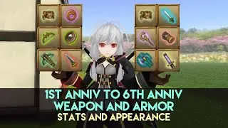 1st Anniv to 6th Anniv Weapon and Armor | Stats and Appearance | Happy Anniversary Toram! | chae_