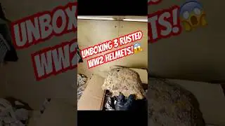 Unboxing 3 Original WW2 German Helmets &ndash; Rusted Relics From History #battlefield #relic