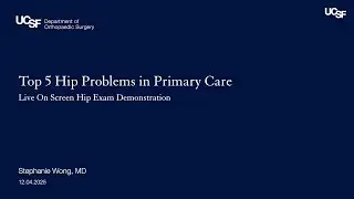 Top 5 Hip Problems in Primary Care | Stephanie Wong, MD