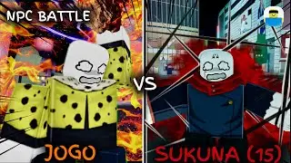 SUKUNA (15 Finger) VS JOGO NPC BATTLE RECREATION В JUJUTSU SHENANIGANS (JJS)