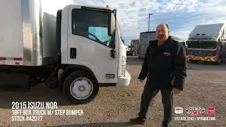 Daily Delivery Box Truck 2015 Isuzu NQR 18ft Box Truck with Step Bumper | #42017