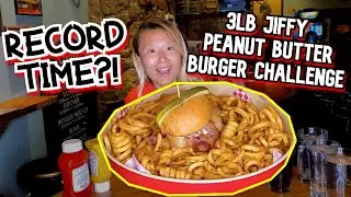 RECORD TIME?! The Rock Rest Lodge&rsquo;s 3lb Jiffy Burger Challenge IN COLORADO!!! #RainaisCrazy