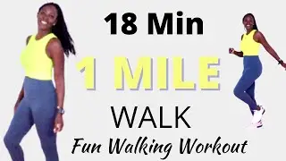 1 Mile Fat burning Indoor Walk  🔥  | Full Body Sculpt Walking Workout 💯  | No equipment