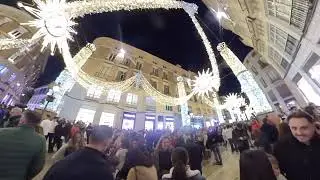 Weihnachtsbeleuchtung Malaga Calle Larios