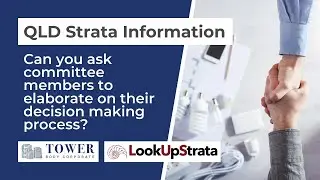 QLD: Can you ask committee members to elaborate on their decision making process? | LOOKUPSTRATA