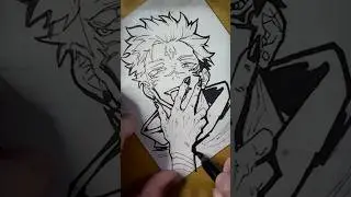 How to Draw Anime Sukuna Jujutsu Kaisen Licks 8 #anime #art #drawing #draw #drawingtutorial #artist