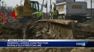 Construction crews unearth piece of Des Moines history
