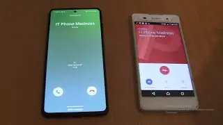 Incoming call & Outgoing call at the Same time Samsung Galaxy A51 Android 12+Sony Xperia E5