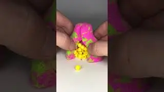 Very Satisfying and Relaxing Crunchy Neon Kinetic Sand Cutting ASMR #shorts