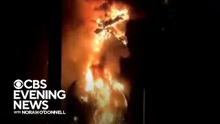 Dragon prop goes up in flames at Disneyland show