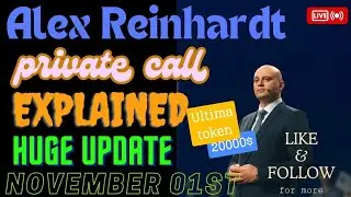 alex reinhardt private call webinar hindi || HUGE UPDATE ULTIMA TOKEN NOVEMBER 01ST || ULTIMA TOKEN