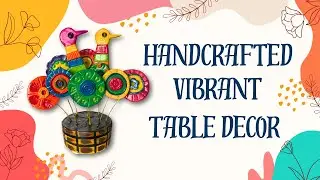 Vibrant Handcrafted Table Decor | Colorful Home Accent Piece🌟🎨